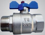 Краны шаровые VIGRO Кран шаровый латунный муфта/резьба VIGRO 8104 бабочка Краны шаровые VIGRO Кран шаровый латунный муфта/резьба VIGRO 8104 бабочка
